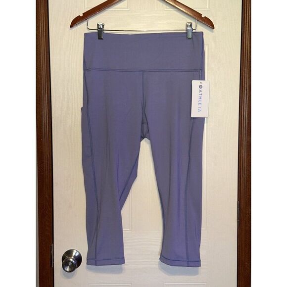NWT ATHLETA Purple Ultimate Stash Pocket Capri Size 1X - Picture 3 of 15